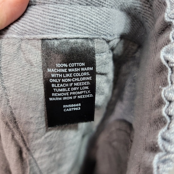 Nordstrom Men's Slim Fit Blue Cotton Shorts Elastic Waist Drawstring Size XL. - Picture 7 of 7